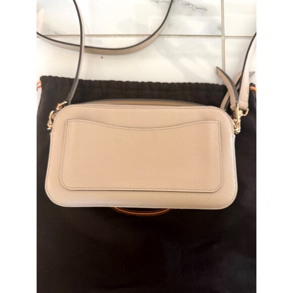 Tod's T-plaque leather crossbody camera bag in Tan - Picture 3 of 12